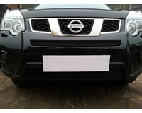Сетка в бампер для автомобиля Nissan ИКС-трейл 2011-2014 black верх. ZR.NIS.X-TR.11.top.b