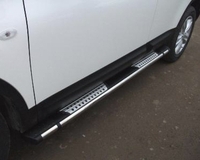 Пороги алюминиевые для автомобиля Volkswagen Touareg (2010-) Can Otomotiv (Emerald) VWTU.77.4518