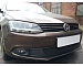 Сетка в бампер на автомобиль Volkswagen Jetta VI 2010- black. ZR.VW.JET.VI.10.b