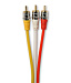 DAXX R45-25 Аудио/видео кабель 3RCA-3RCA Metropolis Edition 2.5 метра
