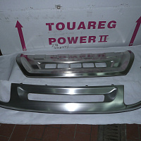 Накладки на передний и задний бампер для VW Touareg NF с 2010 г.в. Gao Blao нержавеющая сталь.
