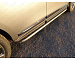 Пороги для автомобиля Ниссан Патфайндер 2014 ТСС NISPAT14-16SL алюминиевые с пластиковой накладкой (карбон серебро) 1920 мм