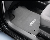 Набор оригинальных ворсовых ковриков для автомобиля Toyota Yaris(09-) PZ410-B0358-FA -- цвет черный