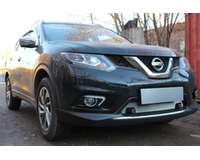 Решетка радиатора для автомобиля Ниссан ИКС-трейл 2015- chrome c парктрониками. ZR.NIS.X-TR.PRK.15.c