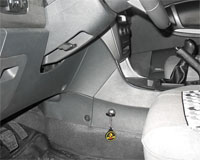Бесштыревой замок DRAGON на автомобиль GEELY EMGRAND X7 (2013-2015) мех. КП