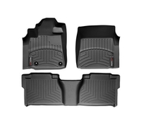 441001-461002 Weathertech передние и задние ковры салона, комплект 4 шт., цвет черный. Для автомобиля Toyota Hilux 2006-2012
