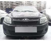 Защита радиатора для автомобиля Lada Granta (2 шт) black. ZR.LAD.GR.b