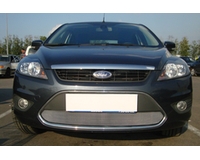 Решетка радиатора для автомобиля Ford Фокус II рестайлинг 2008-2012 chrome. ZR.F.F2.08-12.c