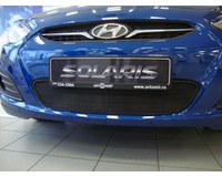 Защита радиатора для автомобиля Hyundai Solaris 2011-2014 black. ZR.HYU.SOL.b