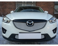 Решетка на радиатор на автомобиль Мазда CX5 2012-2015 chrome верх. ZR.MAZ.CX5.12.top.c