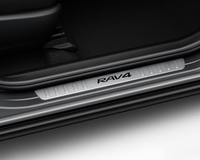 Комплект оригинальных накладок на пороги 4шт, для Toyota RAV4 2012 -- алюминий PZ467-X0184-00