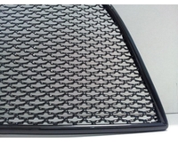 Сетка в бампер для автомобиля Mazda CX5 2015- black верх. ZR.MAZ.CX5.15.bot.b