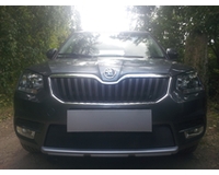 Защита радиатора на автомобиль Skoda Yeti City 2014- black. ZR.SKO.YET.14.b