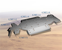 Алюминиевая защита квадроцикла для Polaris UTV RZR 570 EFI 444.7407.2