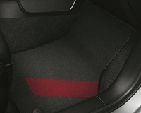 8V1061270A Оригинальные текстильные коврики салона с красной полосой Audi Accessories. Комплект ковриков (4 шт.) Коврики для автомобиля AUDI A3 (8V 2013) 