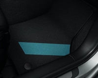 8V1061270 Оригинальные текстильные коврики салона с синей полосой Audi Accessories. Комплект ковриков (4 шт.) Коврики для автомобиля AUDI A3 (8V 2013) 