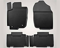 Набор оригинальных резиновых ковриков для автомобиля Toyota Rav4(12-) PZ4N1-X0350-RJ -- цвет черный