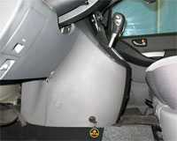 Бесштыревой замок ДРАГОН на автомобиль HYUNDAI H1 / STAREX (2008-) авт. КП