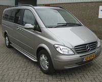 Пороги из нержавеющей стали, диаметр 60мм для Mercedes Viano long 2010-- Can Otomotiv
