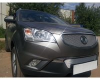 Решетка на радиатор на автомобиль Санг Йонг Актион (C200) 2010- chrome низ. ZR.SAY.ACT.C200.10.bot.c