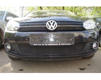 Защита радиатора на автомобиль Volkswagen Golf VI black. ZR.VW.GVI.b