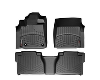 444061-461002 Weathertech передние и задние ковры салона, комплект 4 шт., цвет черный. Для автомобиля Toyota Hilux 2012--