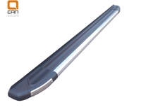 Боковые подножки на автомобиль Ауди Q3 (2011-) Can Otomotiv AUQ3.48.3326 (Brillant) (черн/нерж)