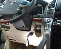 Бесштыревой блокиратор рулевого вала Гарант Форт для TOYOTA LAND CRUISER 200 2007-> Электро рег.РК