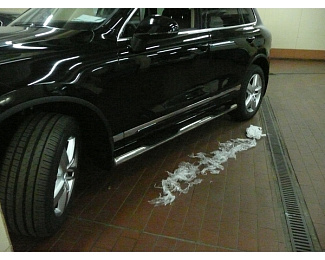 Пороги боковые с проступью VWTG.81.1191 для VW Touareg NF с 2010 г.в. Нержавеющая сталь, труба d76 производитель СОЮЗ 96