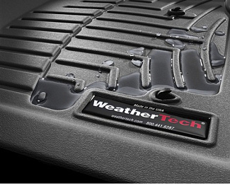 44326-1-2 Weathertech коврики передние и задние автомобильные полиуретановые, комплект 4 шт., цвет черный. Для автомобиля Volkswagen Amarok 2012-