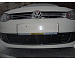 Защита радиатора на автомобиль Volkswagen Polo, седан 2010- black. ZR.VW.POL.SED.10.b