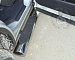 Пороги Volkswagen Amarok 2010 ТСС VWAMAR10-07 овальные с проступью нержавеющая сталь 120х60 мм.