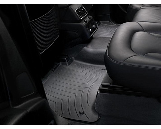44887-1-2 Weathertech передние и задние полиуретановые коврики салона, комплект 4 шт., цвет черный. Для автомобиля Audi Q7 2017-