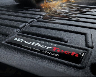 44326-1-2 Weathertech коврики передние и задние автомобильные полиуретановые, комплект 4 шт., цвет черный. Для автомобиля Volkswagen Amarok 2012-