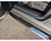 Пороги овальные для Nissan Pathfinder 2014 ТСС NISPAT14-10 с накладкой 120х60 мм