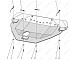 Защита картера из композитного материала CARBON Ford Mondeo (с 2015 г.) 2.5