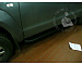 Пороги алюминиевые Volkswagen Amarok (2010-) Can Otomotiv (Sapphire Black) VWAM.54.1020