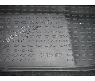 NLC.41.12.B11 NOVLINE Коврик в багажник RENAULT Clio III 2005--, хб. (полиуретан) черный