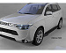 Боковые подножки пороги для автомобиля Mitsubishi Аутлендер (06-12;12-) / ASX (2010-) / Пежо 4007/4008 Кан Отомотив MIOU.52.7055 (Onyx)
