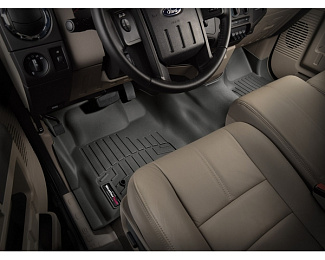 44326-1-2 Weathertech коврики передние и задние автомобильные полиуретановые, комплект 4 шт., цвет черный. Для автомобиля Volkswagen Amarok 2012-