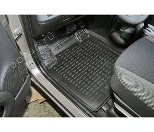 CARNIS00003 NOVLINE Коврики в салон NISSAN Micra 2005--, 4 шт. (полиуретан) черные