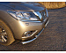 Защита переднего бампера Nissan Pathfinder 2014 ТСС NISPAT14-01 передняя нижняя (двойная) 76,1/50,8 мм