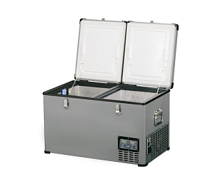 Двухдверный переносной автохолодильник TB065DM700AE Indel-B TB 65 DD Steel /NEW/ -  с независимым друг от друга температурным охлаждением.