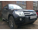 Защита радиатора на автомобиль Mitsubishi Pajero IV 2008-2011 black. ZR.MIT.PAJ.IV.08-11.b