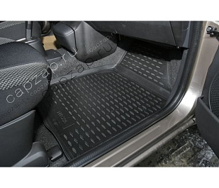 CARNIS00003 NOVLINE Коврики в салон NISSAN Micra 2005--, 4 шт. (полиуретан) черные