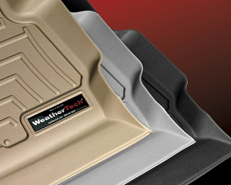 44326-1-2 Weathertech коврики передние и задние автомобильные полиуретановые, комплект 4 шт., цвет черный. Для автомобиля Volkswagen Amarok 2012-