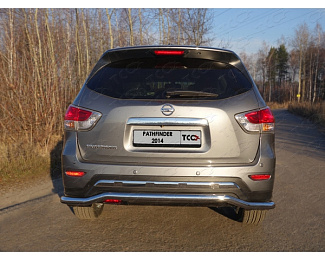 Защита Nissan Pathfinder 2014 ТСС NISPAT14-17 задняя 60,3 мм