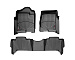 Передние и задние коврики салона полиуретановые для автомобиля Chevrolet Tahoe (2014-). 44607-1-2 Weathertech, комплект 4 шт., цвет черный