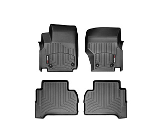 44326-1-2 Weathertech коврики передние и задние автомобильные полиуретановые, комплект 4 шт., цвет черный. Для автомобиля Volkswagen Amarok 2012-