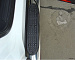 Пороги Volkswagen Amarok 2010 ТСС VWAMAR10-07 овальные с проступью нержавеющая сталь 120х60 мм.
